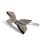 Wholesale rhinestone Studded Bow French Hair Barrette L