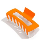 Hollow Color Block Claw Hair Clip 

- Approximately 4" L