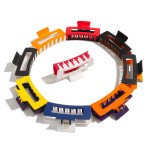 Hollow Color Block Claw Hair Clip 

- Approximately 4" L