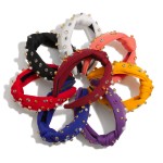 Wholesale game Day Football Pearl Rhinestone Studs Knotted Headband One Fits Mos