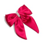Wholesale large Ribbon Hair Bow Clip Pearl Details L W
