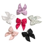 Wholesale large Ribbon Hair Bow Clip Pearl Details L W