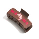 Wholesale vegan Leather Mama Cow Print Cowboy Boot Hair Clip W