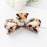 Wholesale acetate Bow Hair Clip Rhinestone Detail W