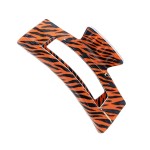 Wholesale hollow Animal Print Acetate Claw Hair Clip L