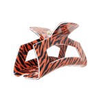 Wholesale hollow Animal Print Acetate Claw Hair Clip L