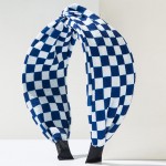 Wholesale checker Knotted Headband One Fits Most