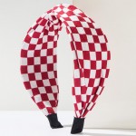 Wholesale checker Knotted Headband One Fits Most