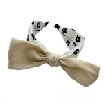 Wholesale flower Print Knotted Bow Headband One Fits Most