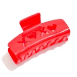 Wholesale acetate Claw Hair Clip XOXO Cut Out L