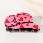 Wholesale hearts Print Acetate Cowboy Hat Claw Hair Clip L