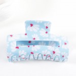 Wholesale flower Print Acetate Claw Hair Clip L