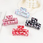 Wholesale flower Print Acetate Claw Hair Clip L