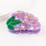 Wholesale marbled Fruit Claw Hair Clip L