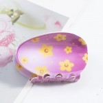 Wholesale flower Print Easter Egg Claw Hair Clip L
