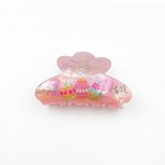 Wholesale iridescent Easter Eggs Flower Claw Hair Clip L