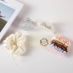 Wholesale bride Hair Accessory Box Box Includes Claw Hair Clips Large Scrunchy