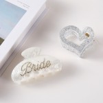 Wholesale bride Hair Accessory Box Box Includes Claw Hair Clips Large Scrunchy