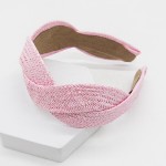 Woven Straw Headband

- One Size Fits Most 