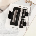 Set Of Three Claw Hair Clips 

- One Big 3.25" L
- Two Mini 1.75" L