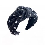 Flowers & Hearts Knotted Headband

- One Size Fits Most