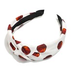 Wholesale basketball Print Knotted Headband One Fits Most