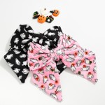 Wholesale ghost Print Clip Hair Bow L