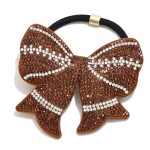 Wholesale puffy Rhinestone Sports Ball Hair Tie L