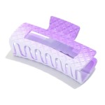 Wholesale gradient Quilted Acetate Claw Hair Clip L