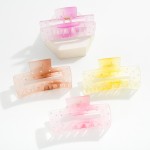 Wholesale gradient Rhinestone Claw Hair Clip L