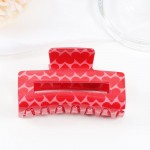 Wholesale hearts Printed Acetate Claw Hair Clip L