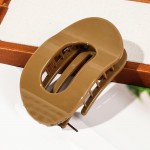Flat Hollow Oval Claw Hair Clip 

- Approximately 4" L