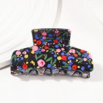 Wholesale floral Print Claw Hair Clip L
