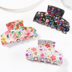 Wholesale floral Print Claw Hair Clip L