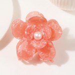Wholesale layered Marbled Acetate Flowers Claw Hair Clip L