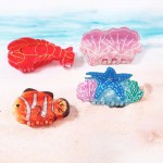 Wholesale marbled Acetate Lobster Claw Hair Clip L