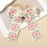 Wholesale crochet Granny Square Clip Hair Bow L