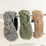 Wholesale two Woven Raffia Knotted Headband One Fits Most