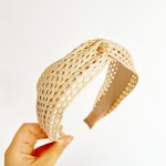Wholesale woven Raffia Knotted Headband One