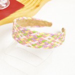 Wholesale multi Color Woven Raffia Headband One Fits Most