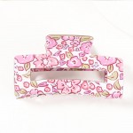 Wholesale floral Print Claw Hair Clip L