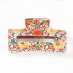 Wholesale floral Print Claw Hair Clip L