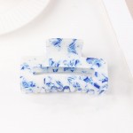 Wholesale two Abstract Print Acetate Claw Hair Clip D