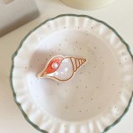 Wholesale mini Marbled Acetate Conch Shell Claw Hair Clip L