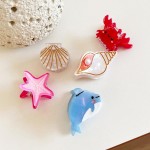 Wholesale mini Acetate Dolphin Claw Hair Clip L