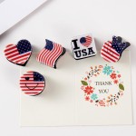 Wholesale set Five Americana Acetate Claw Hair Clips Gift Box Included L