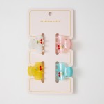 Wholesale set Four Acetate Claw Hair Clips Rhinestone Cherries L