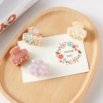 Wholesale set Four Marbled Acetate Claw Hair Clips Gift Box Included L