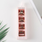 Wholesale set Four Metallic Claw Hair Clips Gift Box Included L