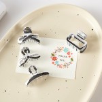 Wholesale set Four Metallic Claw Hair Clips Gift Box Included L